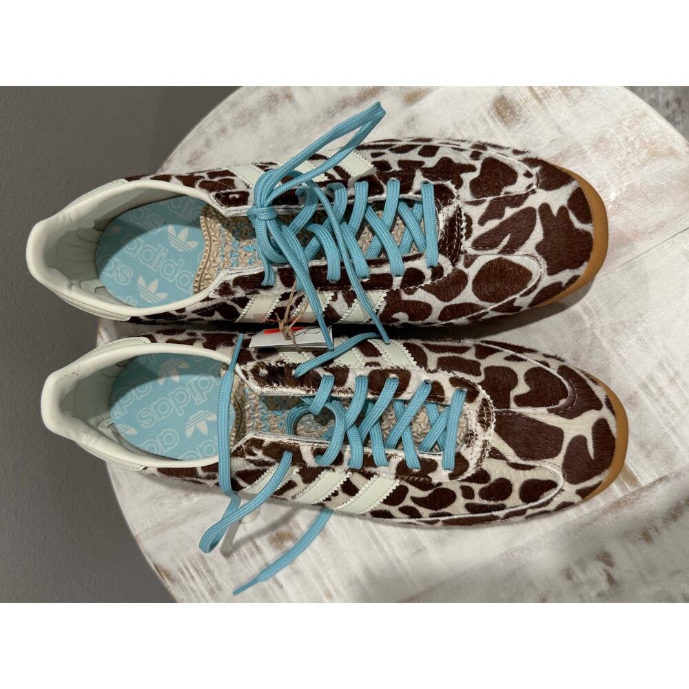Adidas SL 72 OG Cow Print Crystal Linen Ivory Off White Size 10.5w 9.5m KH8967 - Picture 2 of 9